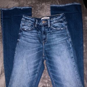 KanCan distressed flare jean